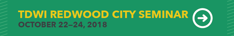 TDWI Seminar in Redwood City, October 22 - 24, 2018