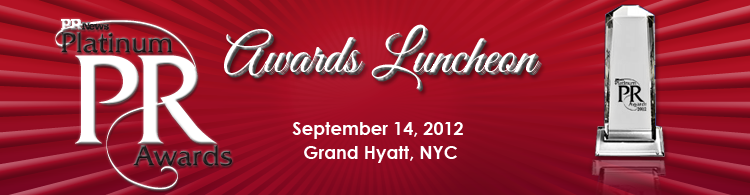 PR News' PR Platinum Awards Luncheon - September 14, 2012 New York