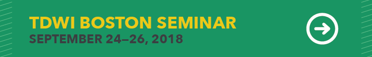 TDWI Seminar in Boston, September 24 - 26, 2018