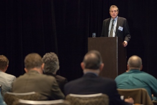 Ken Rosen speaking at Fisher Center Real Estate & Economics Symposium