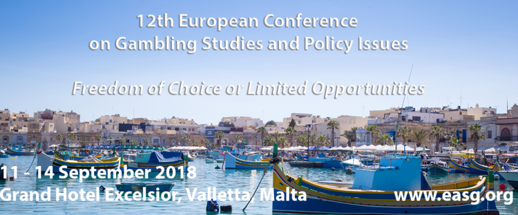 12th European Conference on Gambling Studies and Policy Issues