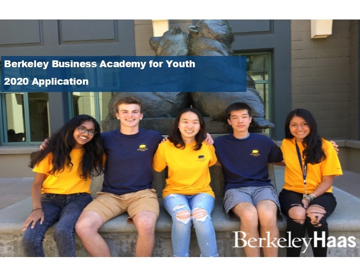 2020 Berkeley Business Academy for Youth Application