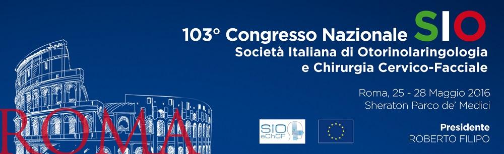 103° Congresso Nazionale SIO Società Italiana di Otorinolaringoiogia