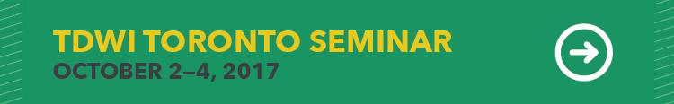 retired-TDWI Seminar in Toronto, October 2 - 4, 2017