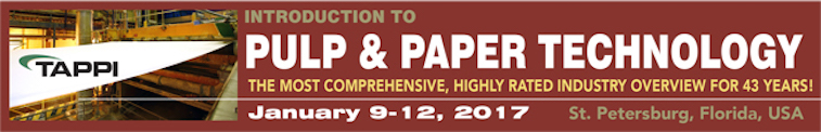 2017 TAPPI Introduction to Pulp and Paper Course