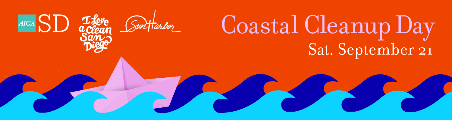 Volunteer with AIGA SD: Coastal Cleanup Day 2019