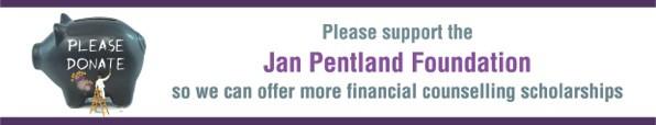 don't use - Donation to the Jan Pentland Foundation - supporting financial counselling scholarships 2017