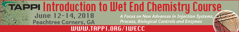 2018 TAPPI Introduction To Wet End Chemistry Course
