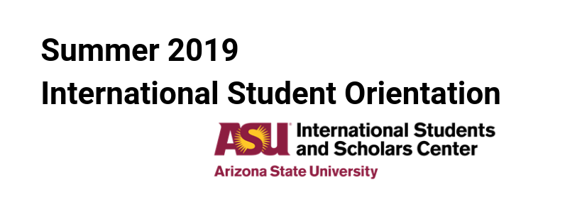 Summer 2019 International Student Orientation