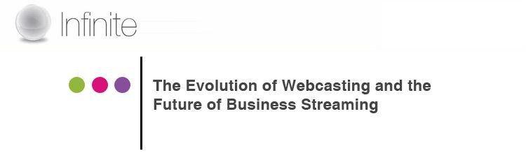The Evolution of Webcasting and the Future of Business Streaming