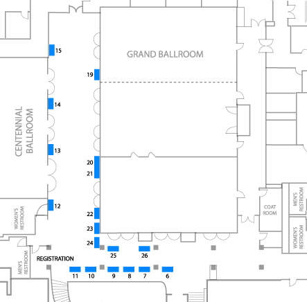 Exhibit Booth map