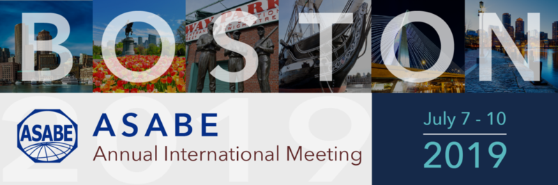 2019 ASABE Annual International Meeting