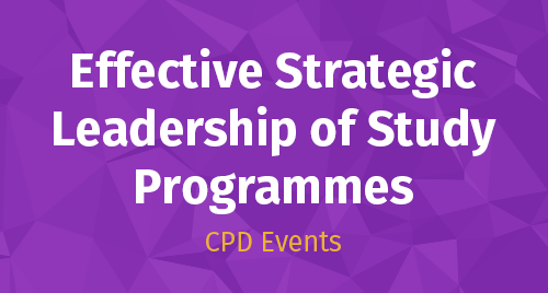 Effective Strategic Leadership of Study Programmes