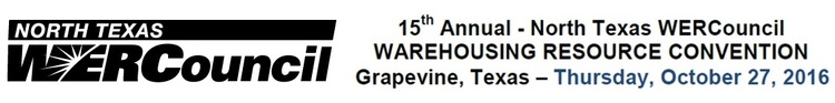 North Texas WERCouncil Warehousing Resource Convention