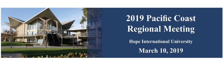 2019 Pacific Coast Regional Meeting