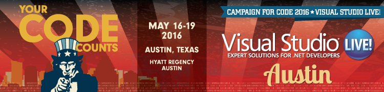 Visual Studio Live! Austin 2016