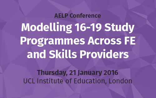 Modelling 16-19 Study Programmes Across FE and Skills Providers Conference
