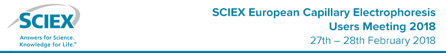 SCIEX European Capillary Electrophoresis Users Meeting 2018