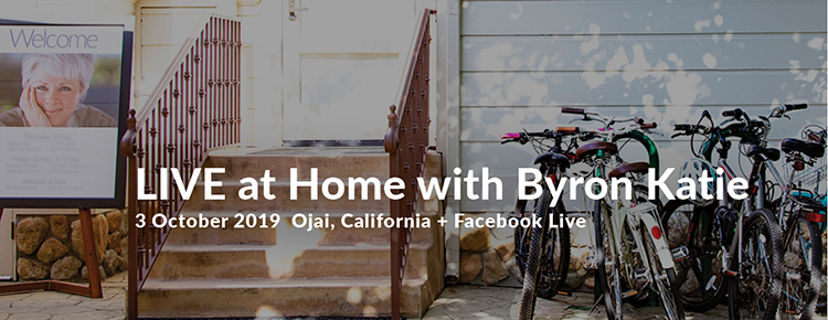 LIVE at Home with Byron Katie on Thursday, 3 October 2019