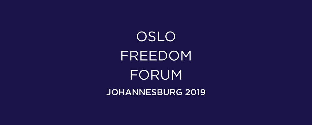 2019 Oslo Freedom Forum in Johannesburg