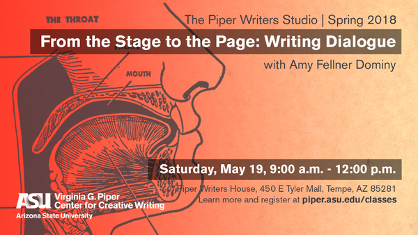 From the Stage to the Page: Writing Dialogue Workshop with Amy Fellner Dominy