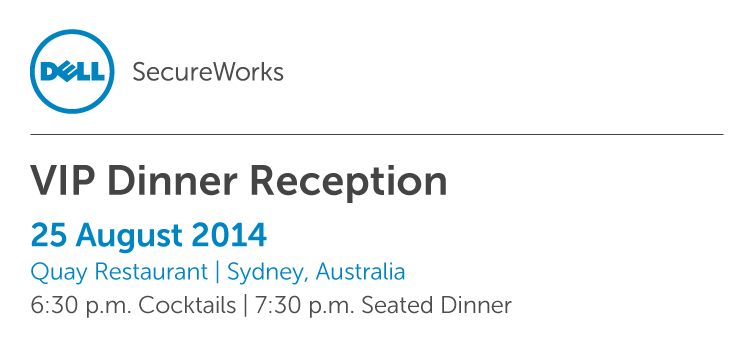 Dell SecureWorks VIP Dinner @ Gartner Australia