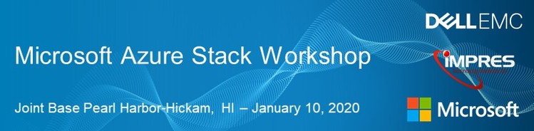 Azure Stack Workshop - Hawaii